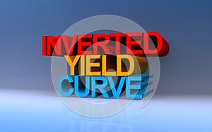 Inverted yield curve on blue