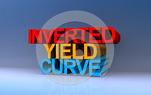 inverted yield curve on blue
