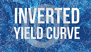 Inverted Yield Curve theme with abstract cityscape