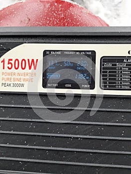 The inverter, which converts a voltage of 12 W to 220 W, is a great help during blackouts.