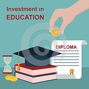 Invest in education concept.