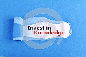 Invest in Knowledge