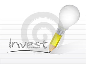 Invest message illustration design