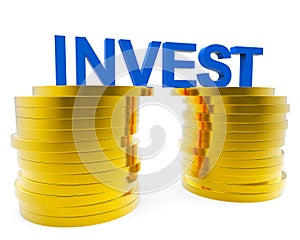 Invest Money Indicates Finance Investor And Roi