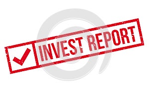 Invest Report rubber stamp