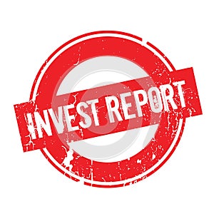 Invest Report rubber stamp