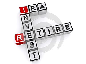 Invest retire crosword