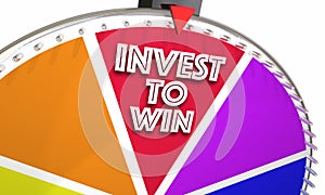 Invest to Win Game Show Wheel Stock Market Financial Advice