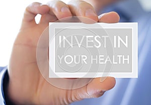 Invest in your health