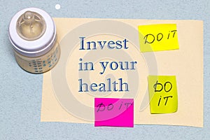 Invest in your health - the concept of a healthy lifestyle