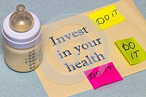 Invest in your health - the concept of a healthy lifestyle