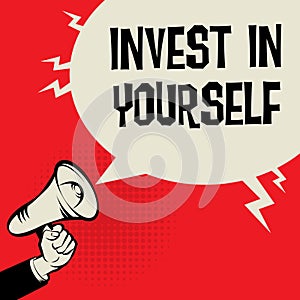 Invest In Yourself business concept