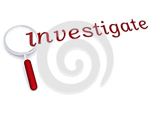 Investigate with magnifying glass