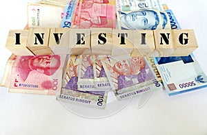 Investing in Asia concept