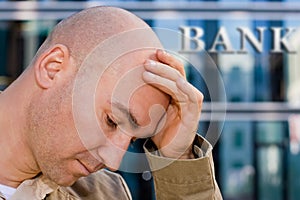 Investment banker in despair