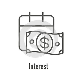 Investment or Banking Icon that shows increase in amount