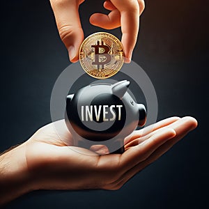 Investment in Bitcoin Concept