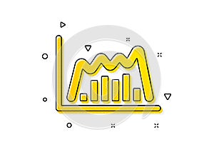 Investment chart icon. Finance graph. Vector