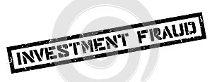 Investment Fraud rubber stamp