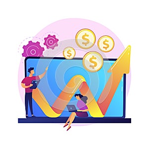 Investment fund abstract concept vector illustration.