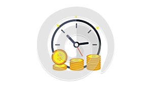 Investment icon animation for motion graphics and Business and Startup
