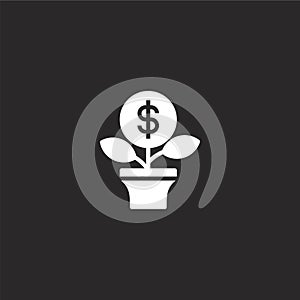 investment icon. Filled investment icon for website design and mobile, app development. investment icon from filled finance