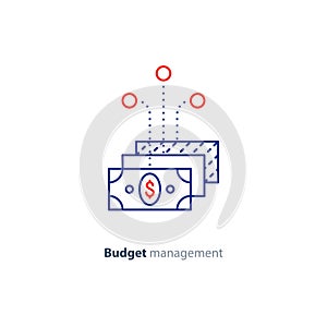 Investment plan, financial structure, saving money, consolidation and diversification