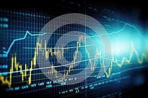 Investment and profitability, profit growth graph. Generative ai