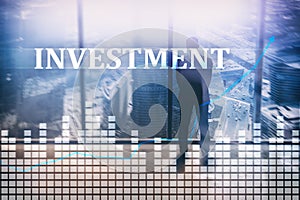 Investment, ROI, financial market concep