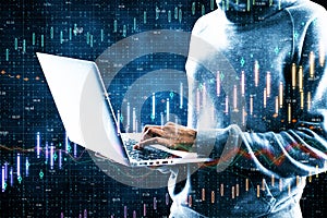 Investment and virus concept