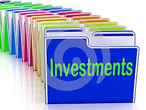 Investments Folders Show Financing Investor And Returns