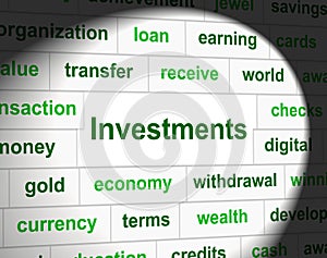 Investments Invest Represents Invested Investing And Shares