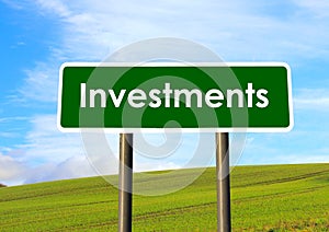 Investments Sign