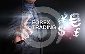 Investor decision on forex graph threme