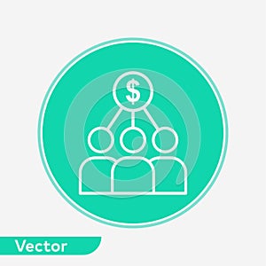 Investor vector icon sign symbol