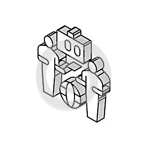 investors ico isometric icon vector illustration