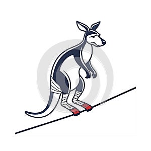 Invigorated Kangaroo Slacklining
