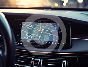 Invisible Highways: GPS Navigation Display on Dashboard