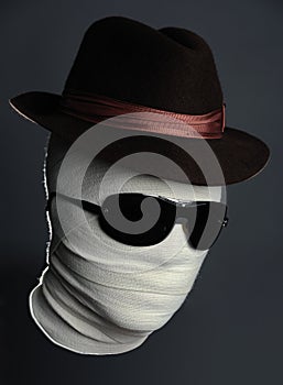 Invisible man in hat