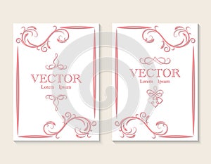 Invitation card for your holiday. You can use it to decorate books, notebooks, paper.