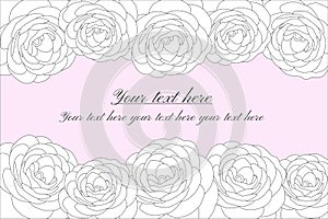 Invitation cards with roses