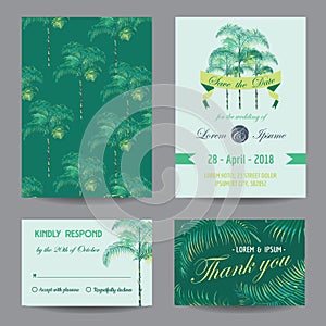 Invitation-Congratulation Card Set