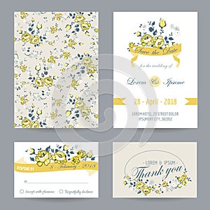 Invitation or Congratulation Card Set photo