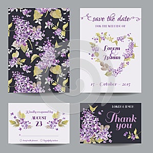 Invitation or Greeting Card Set