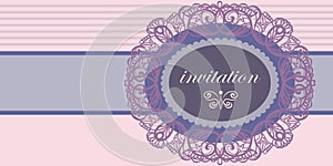 Invitation to a wedding or an anniversary