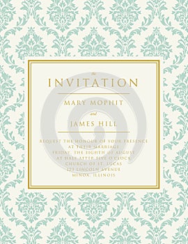 Invitation to the wedding or announcements photo