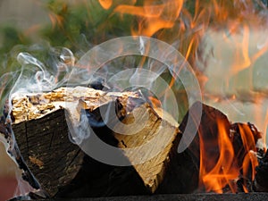 Inviting campfire on the beach during the summer, bring back fond memories