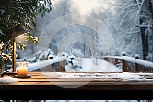 An inviting desk space in wintertime, conducive to work and creativity