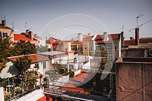 Inviting Neighborhood with Orange Roofs