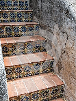 Inviting stairway, Tlaquepaque in Sedona, Arizona photo